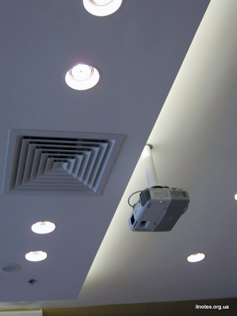проектор и подвесной потолок