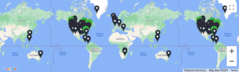 Google maps api duplicate markers on all copies of continents for small zoom